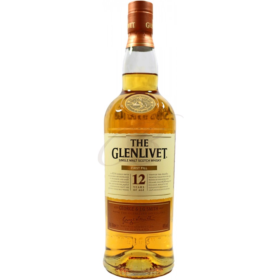 Scotch Whisky The Glenlivet, 12 ans d'age - Boursot - EN